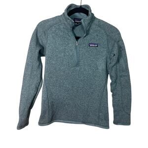 Patagonia Womens Better Sweater 1/4 zip Barnacle Blue Size S